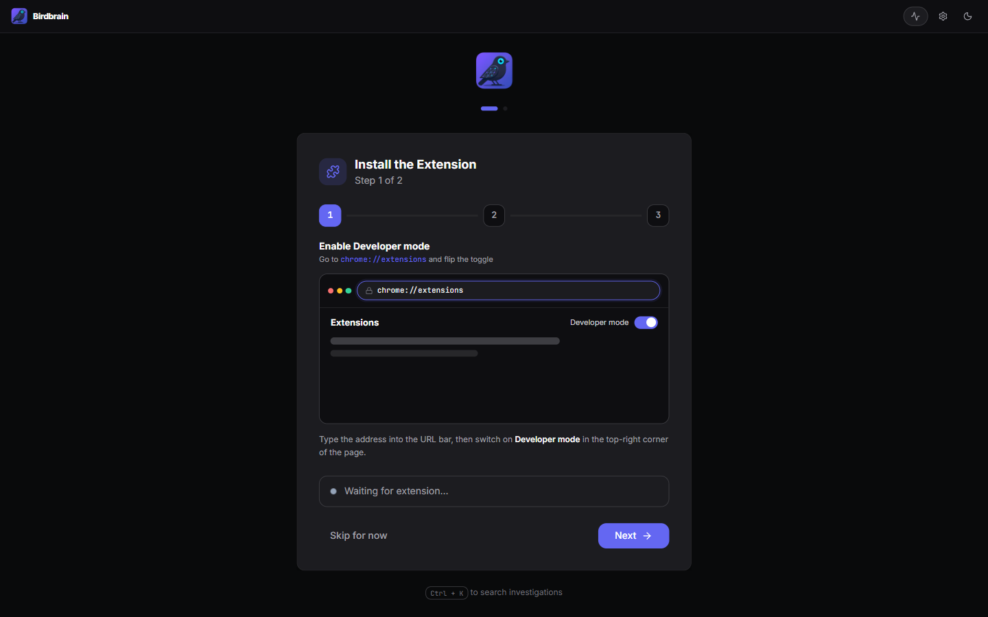 Onboarding wizard
